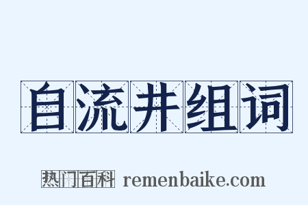 自流井组词是什么意思的图片